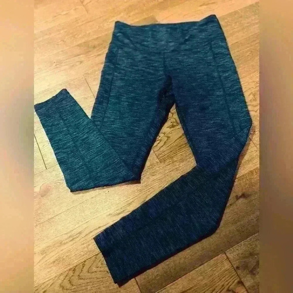 Mondetta Blue High-Waisted Textured Leggings Small - Picture 1 of 6